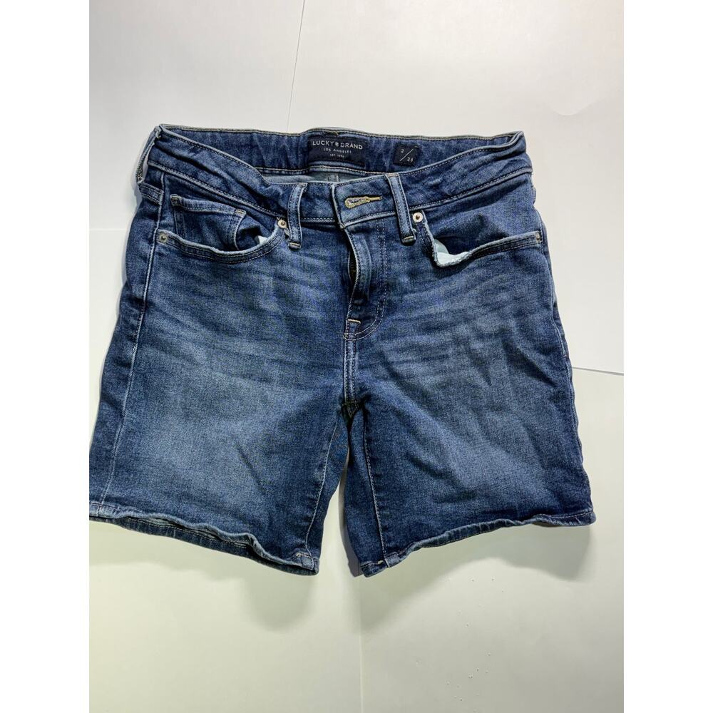 Lucky Brand "The Roll Up" Medium Wash Denim Shorts (Size 2 / 26)